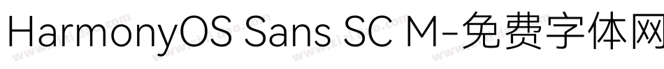 HarmonyOS Sans SC M字体转换